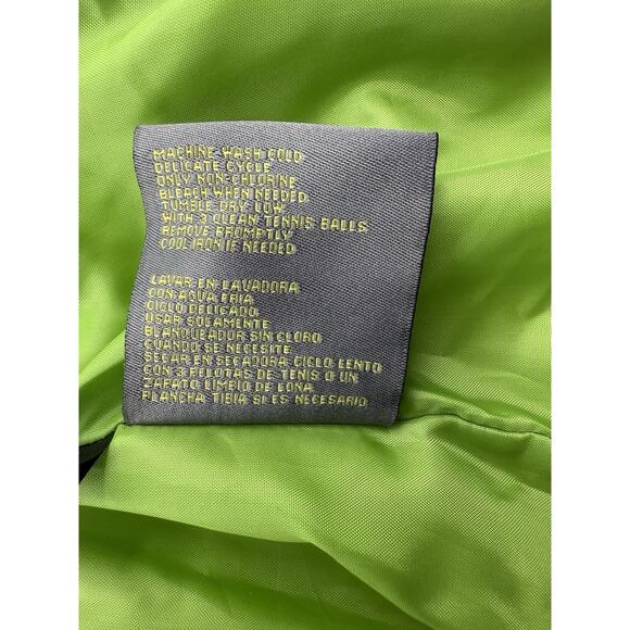 Kenneth Cole Reaction Womens Brown Down Puffer Vest Medium Neon Green Lining EUC - Picture 7 of 9